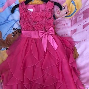 Pink girls formal dress